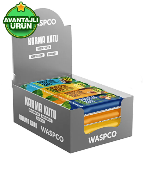 Waspco High Protein Bar 50g Mixed Pack 12 Bars (4 Varieties)